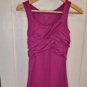 Athleta Activewear Dress Vibrant Fuchsia Ruched tennis Golf size XS